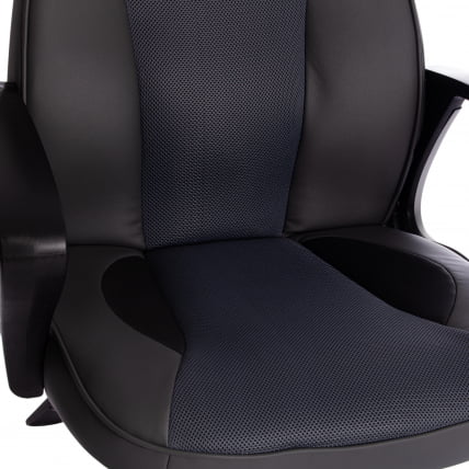 Кресло RACER кож/зам/ткань, металлик/серый, 36/12_8