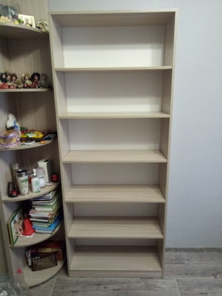 Стелаж Остин Модуль №8 Ясень шимо светлый/белый_2