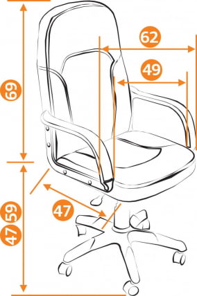 Кресло руководителя Parma черный 36-6_3