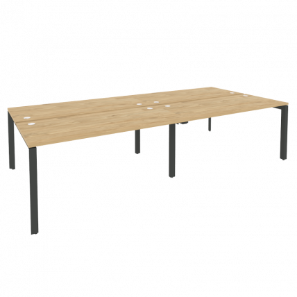 Рабочая станция на П-образном м/к ONIX O.MP-D.RS-4.4.7 Тиквуд Светлый/Антрацит_0