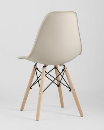 Стул Еамес Стйле ДСВ бежевый (разборный каркас) / Eames Style DSW_18