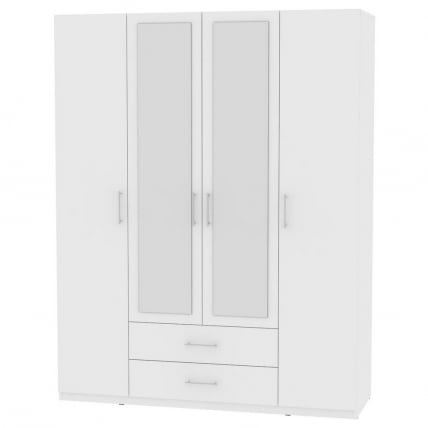 Шкаф распашный R-230х180х45-2-M(Белый)_0