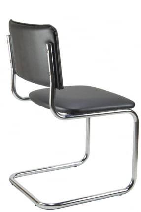 Стул Сильвия 02S Черный/Металл Хром гальв._2