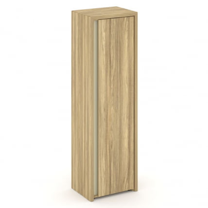 Шкаф высокий узкий правый (высокий фасад ЛДСП) Corner COR.SU-1.9(R) Гикори Песочный_0