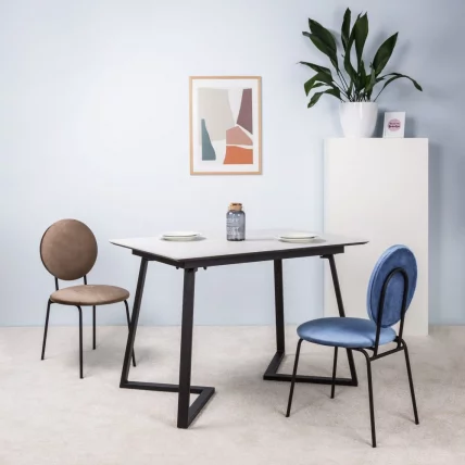 Стол Роналдо раздвиж. 140-180 Мрамор бьянко_7