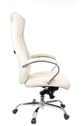 Кресло руководителя King M экокожа Кремовый_1