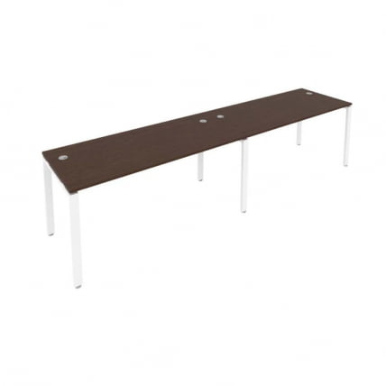 Рабочая станция на 2 раб.места Metal System Б.СМ-2.4 Венге/Белый_0