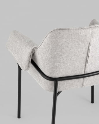 Кресло Бесс рогожка Светло-серый_4