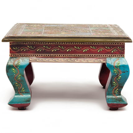 Столик Secret De Maison HAVELY ( mod. BJ-001) дерево манго, 30x30x17 cm, этническая роспись_1