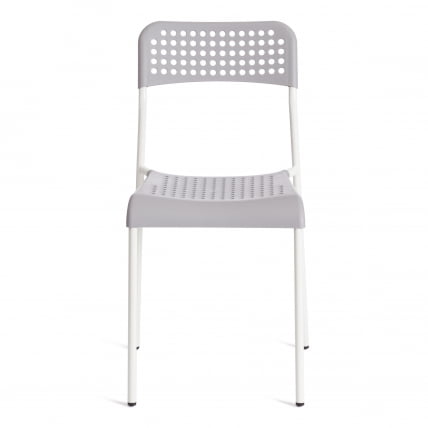 Стул ADDE (mod. C-049) металл/пластик, 39 х 49 х 78 см, Grey (серый) /White (белый)_4