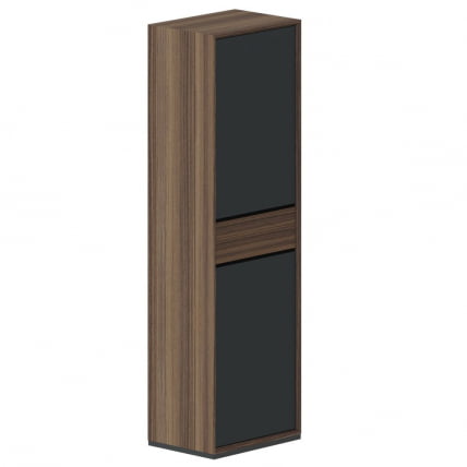 Шкаф высокий 1-секционный QUARTZ QZ.0302.BW.GF.L левый_0