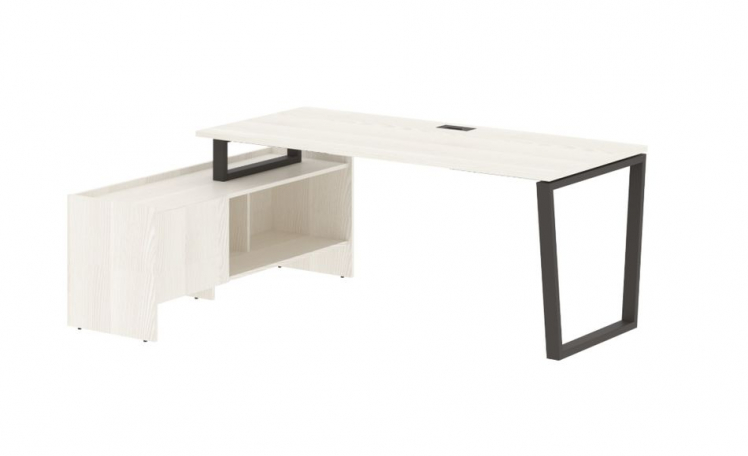 Стол с тумбой EDIS EVCT 19814 Ясень Траун Мокко_0