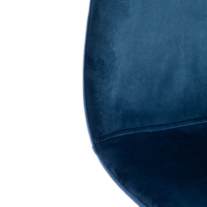 Стул BREEZE (mod. 4724) вельвет/металл, 44 х 53 х 87 см, Blue (синий) HLR63 / черный_6