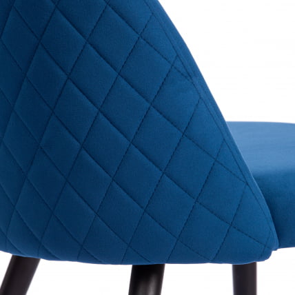 Стул MONRO (mod. 5144) металл/вельвет, 51x56x84 см, синий (HLR 64)/черный_7