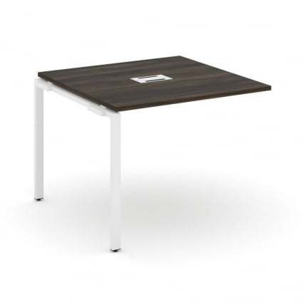 Проходной наборный элемент переговорного стола CONCEPT CN.NPRG-011 Дуб Мали Белый_0