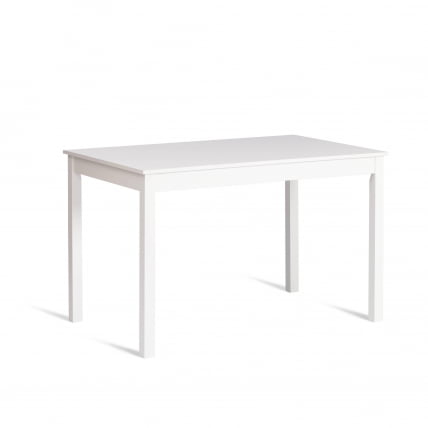 Обеденный комплект Хадсон (стол + 4 стула)/ Hudson Dining Set (mod.0102) МДФ/тополь/меламин, стол: 118х74х73 см, стул: 42,5x46,5x93,5 см, White (белый)_1