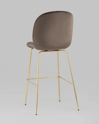 Стул барный Beetle gold Коричневый_5