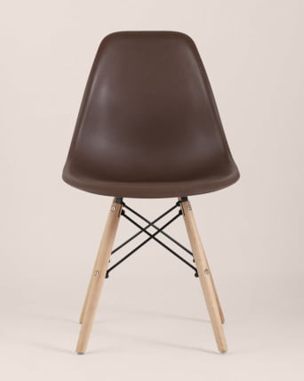 Стул Еамес Стйле ДСВ коричневый 4 шт. комплект (разборный каркас) / Eames Style DSW_5
