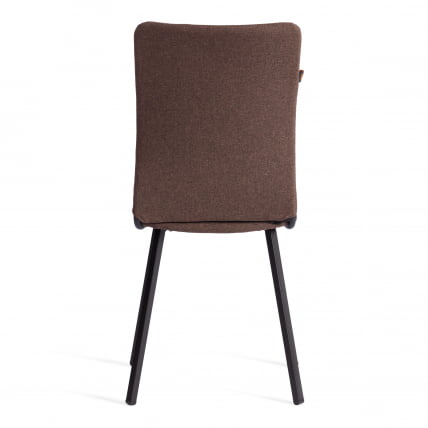 Стул обеденный La Rousse (2 шт. в упаковке) NEW, ткань рогожка, коричневый/черный, 3М7-147, 45х55х93 см_3