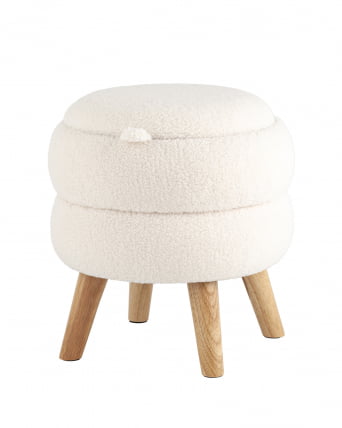 Пуф с ящиком Винни S Тедди белый_0