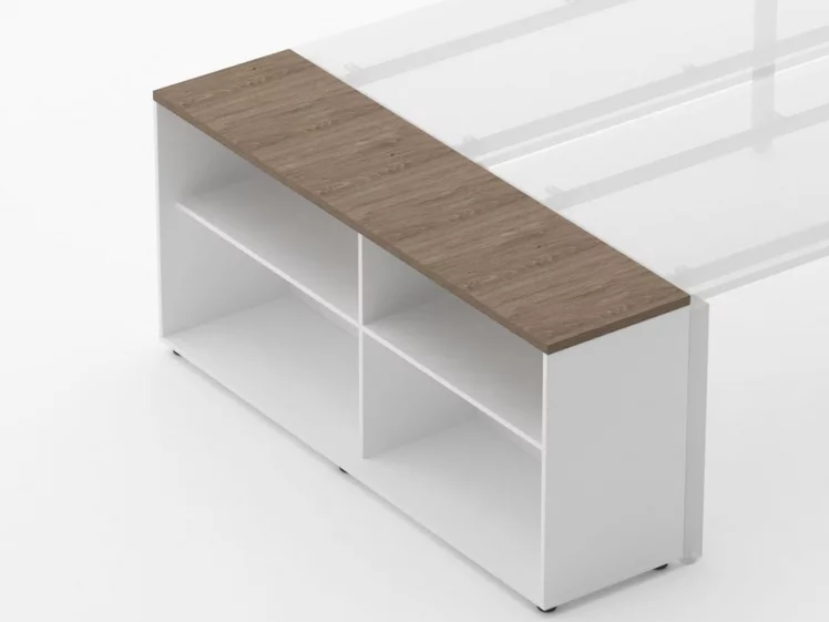 Тумба открытая Deka 9.01.165 Дуб Верцаска/Белый_1