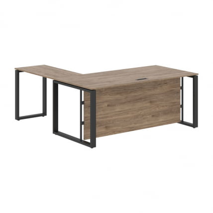 Стол с боковой приставкой ENIO ECT 1819H Кария Пальмира/Антрацит_0