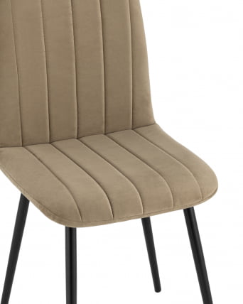 Стул Easy велюр капучино 4 шт. комплект_7