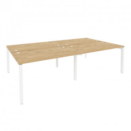 Рабочая станция на П-образном м/к ONIX O.MP-D.RS-4.3.8 Тиквуд Светлый/Белый_0
