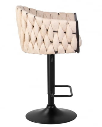 Стул барный DOBRIN LEON (бежевая ткань (LAR 275-1)) 2 шт_3