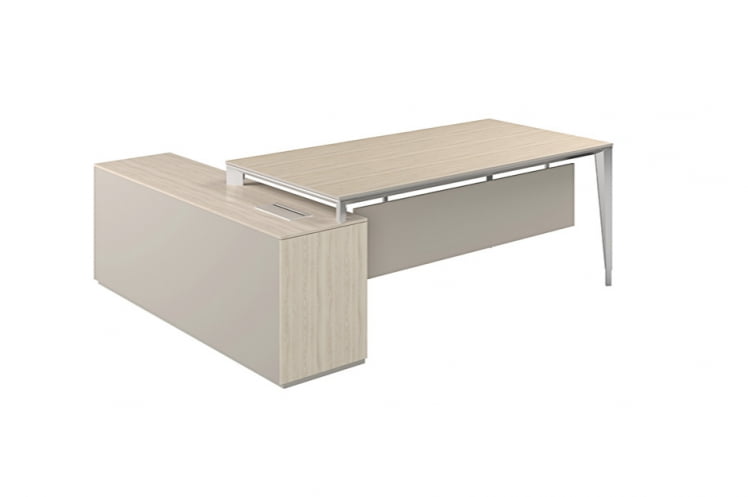 Стол под опорную тумбу 1700 Atlas NZ-0100.YN.AL Ясень Наварра Алюминий_5