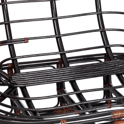 Диван MAMASAN/МАМАСАН 23/02 W /с подушкой/ 169х102х80 см, Antique brown, матрац 182х119 см, ткань серо-бежевая 3М 16/2_9