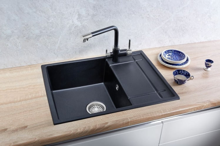 Кухонная мойка GRANULA 6501 Черный_1