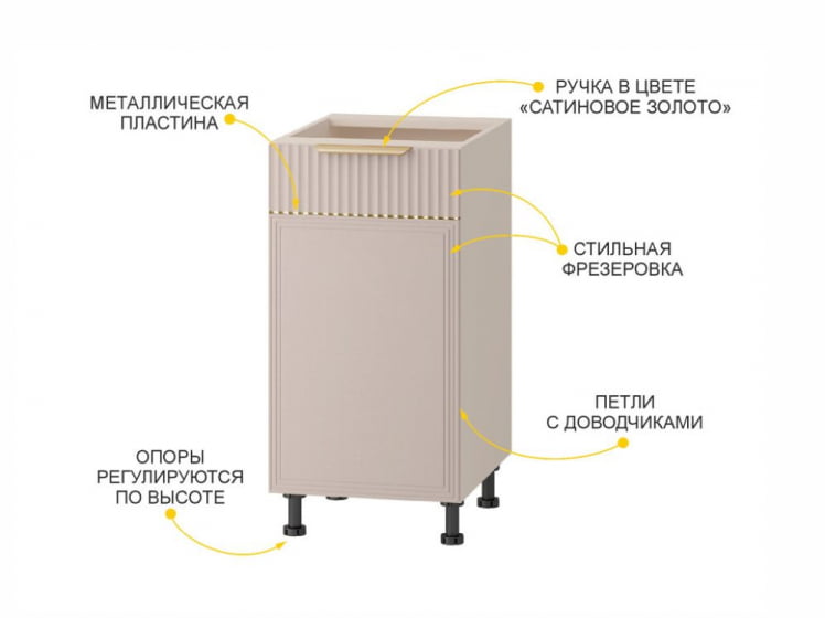Напольный шкаф (лев/прав) Флоренция 107.54_4