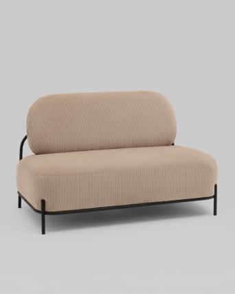 Диван Стоун велюр рельефный бежевый_0