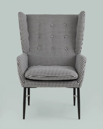 Кресло Мэйден Гусиная лапка черно-белый_7