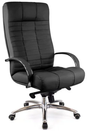 Кресло руководителя Atlant AL M кожа Черный_0