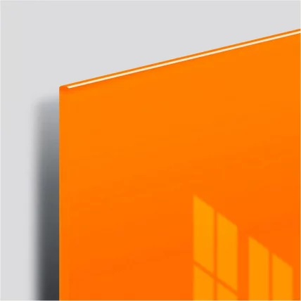 Доска магнитно-маркерная стеклянная BRAUBERG 45х45 см Оранжевая_1