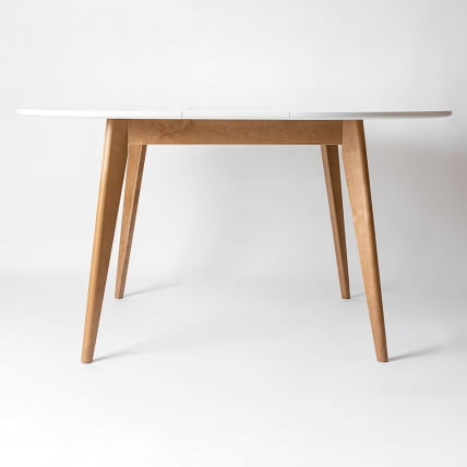 Стол обеденный Орион Plus 100x100 Морилка Дуб натуральный Морилка Орех_5