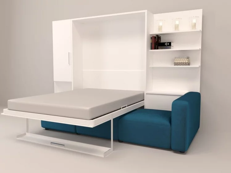 Шкаф-диван-кровать Смарт 1 правый 3-в-1 1600 Венге_1