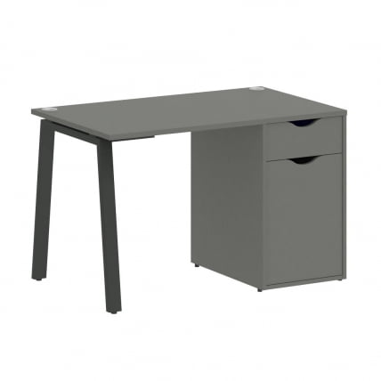 Стол письменный HOME OFFICE VR.SP-3-118.1.A Металлик/Антрацит металл_0