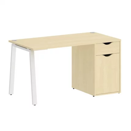 Стол письменный HOME OFFICE VR.SP-3-138.1.A Клен/Белый металл_0