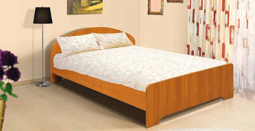Кровать 1400 х 2000 с низкой ножной спинкой Венге_0