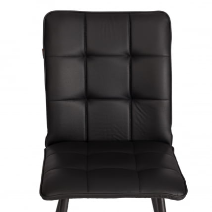 Стул обеденный Bari LT, экокожа, черная, 41х55х89 см_6