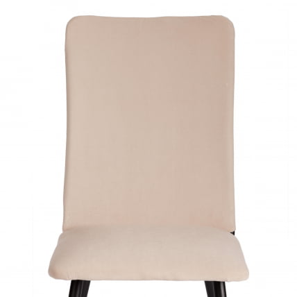 Стул обеденный La Rousse NEW, велюр, бежевый/черный, 7, 45x55x93 см_6