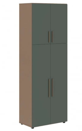Шкаф с глухими средними и малыми дверьми VELION VHCS 80.3 Нефрит Кобра_2