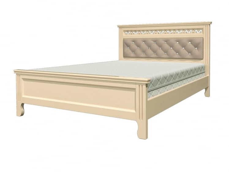 Кровать из массива Грация 200х160 Слоновая кость_0