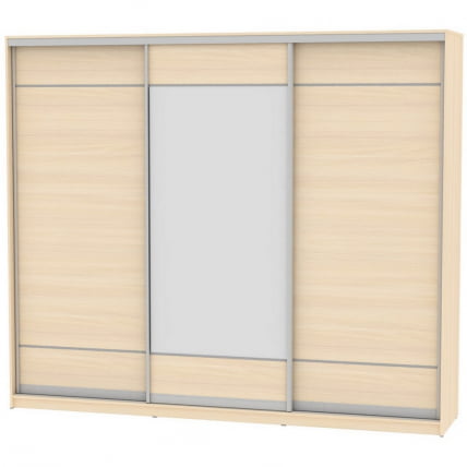 Шкаф-купе B-220х270х60-3(ДМ-D7D8D7)_0