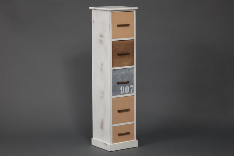 Тумба с 5 ящиками Secret De Maison MARITIME 5 ( mod. HX16-001NS ) Butter white/navy design_5