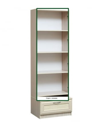 Шкаф-пенал Ивушка-7 с зеркалом_2