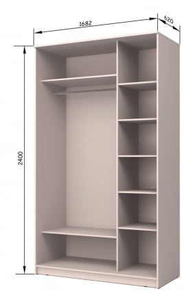 Шкаф-купе Хит-24-17-77 Лондон Ясень шимо светлый_1